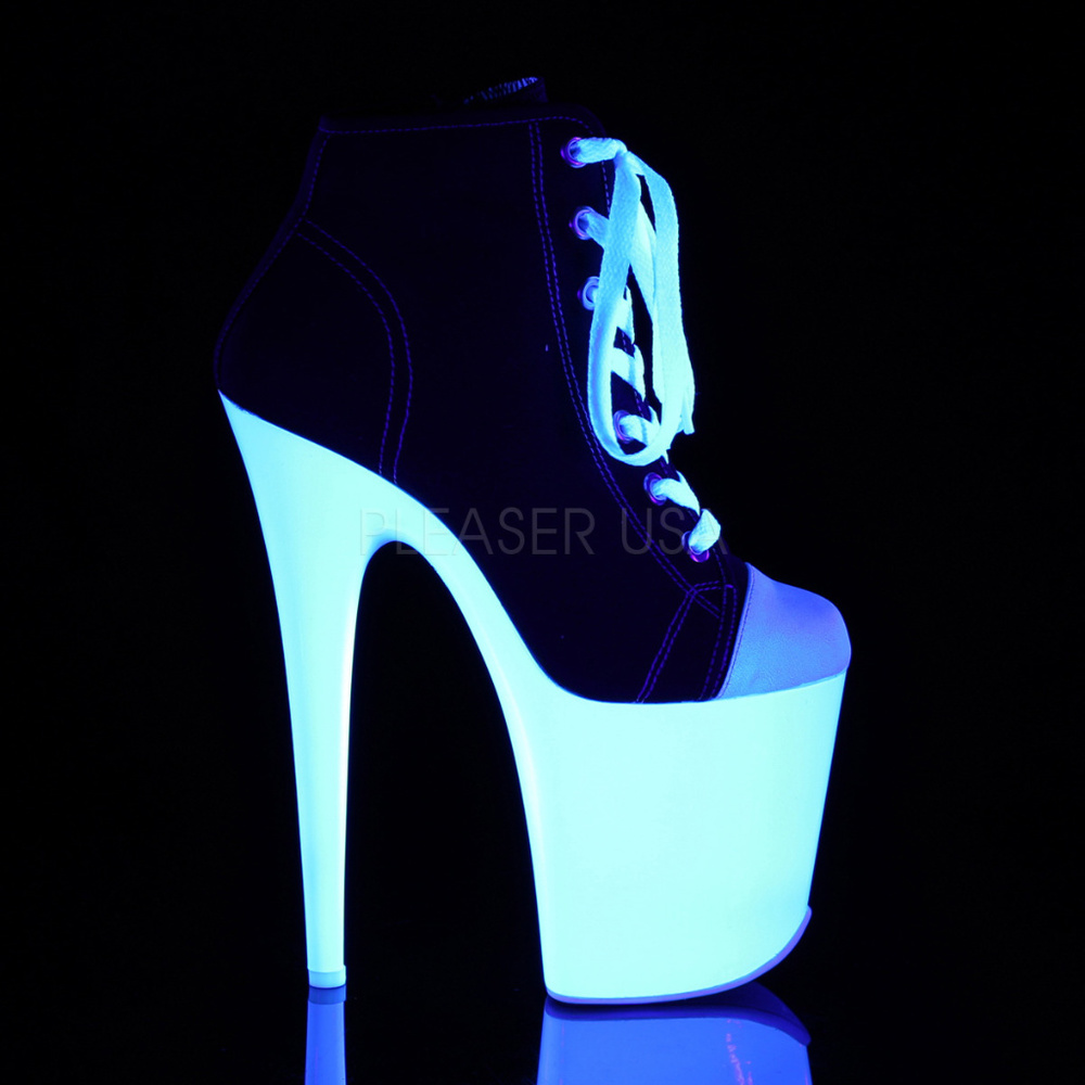 Sneaker Lace Up Platform High Heel Ankle Boots